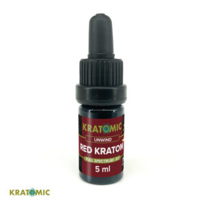 Red Kratom Tincture - Unwind - Full Spectrum 5:1 - 5ml